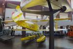 Aircraft YU-CGO, Zmaj Fizir FN Hydro on floats (with wheel landing gear displayed in front of the floats) at the Technical Museum Nikola Tesla, Zagreb, photo by iwarnecke