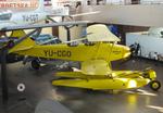 Aircraft YU-CGO, Zmaj Fizir FN Hydro on floats (with wheel landing gear displayed in front of the floats) at the Technical Museum Nikola Tesla, Zagreb, photo by iwarnecke