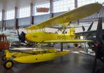 Aircraft YU-CGO, Zmaj Fizir FN Hydro on floats (with wheel landing gear displayed in front of the floats) at the Technical Museum Nikola Tesla, Zagreb, photo by iwarnecke