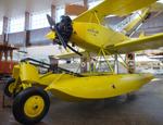 Aircraft YU-CGO, Zmaj Fizir FN Hydro on floats (with wheel landing gear displayed in front of the floats) at the Technical Museum Nikola Tesla, Zagreb, photo by iwarnecke