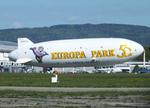 Aircraft D-LZBW, Zeppelin NT of Deutsche Zeppelin Reederei DZR at the Bodensee airport, Friedrichshafen, at EDNY, photo by iwarnecke