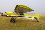 Aircraft N717YC, Piper Pa-18 Super Cub Replica, at KOSH, photo by MarkPasqualino