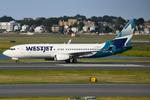 Aircraft C-GWSX, Westjet B738 arriving in BOS, at KBOS, photo by FerryPNL