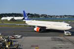 Aircraft LN-RKO, SAS A333 pushed-back, at KBOS, photo by FerryPNL