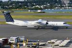 Aircraft C-GLQJ, Porter Airlines DHC8, at KBOS, photo by FerryPNL