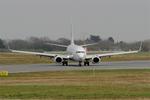 Aircraft F-HTVA, Boeing 737-8K2, Taxiing, Brest-Bretagne airport (LFRB-BES), at LFRB, photo by Yves-Q