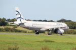 Aircraft SX-DGE, Airbus A320-232, Taxiing rwy 25L, Brest-Bretagne airport (LFRB-BES), at LFRB, photo by Yves-Q
