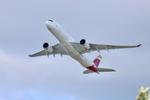 Aircraft EC-NSC, A359 IBERIA Airbus A350-941 EC-NSC departing 28R KORD, at KORD, photo by MarkKalfas