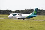 Aircraft EI-GPP, ATR 72-212A, Take off run rwy 25L, Brest-Bretagne Airport (LFRB-BES), at LFRB, photo by Yves-Q