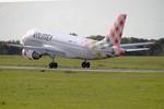 Aircraft EC-MUX, Airbus A319-111, Landing rwy 25L, Brest-Bretagne airport (LFRB-BES), at LFRB, photo by Yves-Q