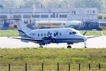 Aircraft F-HBCJ, Beech 1900D, Taxiing to boarding area, Brest Bretagne airport (LFRB-BES), at LFRB, photo by Yves-Q