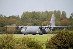 Aircraft 130615, Lockheed Martin CC-130J-30 Hercules, Ready to take off rwy 25L, Brest-Bretagne Airport (LFRB-BES), at LFRB, photo by Yves-Q