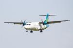 Aircraft EI-FAT, ATR 42 600, Short approach rwy 25L, Brest-Bretagne airport (LFRB-BES), at LFRB, photo by Yves-Q