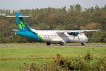 Aircraft EI-FAT, ATR 42 600, Taxiing rwy 25L, Brest-Bretagne airport (LFRB-BES), at LFRB, photo by Yves-Q