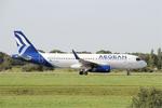 Aircraft SX-DGZ, Airbus A320-232, Taxiing rwy 25L, Brest-Bretagne airport (LFRB-BES), at LFRB, photo by Yves-Q