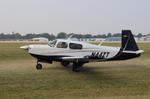 Aircraft N44ZT, Mooney M20J, at KOSH, photo by MarkPasqualino