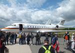 Aircraft 14 02, Bombardier BD-700-1A11 Global 5000 of the Luftwaffe Flugbereitschaft BMVg (German air force VIP-Flight) at ILA 2026, Berlin, at EDDB, photo by iwarnecke
