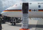 Aircraft 14 02, Bombardier BD-700-1A11 Global 5000 of the Luftwaffe Flugbereitschaft BMVg (German air force VIP-Flight) at ILA 2026, Berlin, at EDDB, photo by iwarnecke