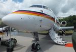 Aircraft 14 02, Bombardier BD-700-1A11 Global 5000 of the Luftwaffe Flugbereitschaft BMVg (German air force VIP-Flight) at ILA 2026, Berlin, at EDDB, photo by iwarnecke