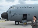 Aircraft 16-5851, Lockheed C-130J-30 Super Hercules of the USAF TX ANG at ILA 2026,Berlin, at EDDB, photo by iwarnecke