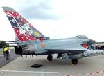 Aircraft C16-66, Eurofighter EF2000 S of the Ejercito del Aire (Spanish Air Force) in special '50 years 141 squadron' colours at ILA 2026,Berlin, at EDDB, photo by iwarnecke