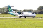 Aircraft EI-GPP, ATR 72-212A, Taxiing rwy 25L, Brest-Bretagne Airport (LFRB-BES), at LFRB, photo by Yves-Q