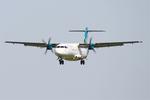 Aircraft EI-FAT, ATR 42 600, Short approach rwy 25L, Brest-Bretagne airport (LFRB-BES), at LFRB, photo by Yves-Q