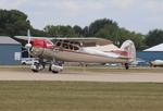 Aircraft N3435V, Cessna 195, at KOSH, photo by MarkPasqualino