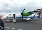 Aircraft D-CUPL, Dornier 328-100 UpLift testbed for climate-neutral propulsion of the DLR at ILA 2026, Berlin, at EDDB, photo by iwarnecke