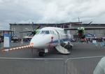 Aircraft D-CUPL, Dornier 328-100 UpLift testbed for climate-neutral propulsion of the DLR at ILA 2026, Berlin, at EDDB, photo by iwarnecke