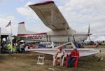 Aircraft N80520, Cessna A185F, at KOSH, photo by MarkPasqualino