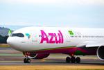 Aircraft PR-ANV, Azul (Outubro Rosa Livery) taxiing at Madrid (LEMD) to takeoff RWY36L, at LEMD, photo by luckytravel