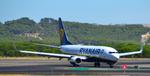 Aircraft EI-ENK, Ryanair B737-800 (Split Scimitar Winglets) taxiing at Madrid (LEMD) to Terminal 2 after Landing, at LEMD, photo by luckytravel