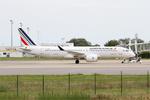 Aircraft F-HPNQ, Airbus A220-300, Push back, Brest-Bretagne Airport (LFRB-BES), at LFRB, photo by Yves-Q