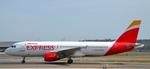 Aircraft EC-KOH, Iberia Express A320-200 taxiing at Madrid (LEMD) to takeoff RWY36L, at LEMD, photo by luckytravel