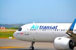 Aircraft C-GOKE, AirTransat A321neo frontal view taxiing at Madrid (LEMD) to takeoff RWY36L, at LEMD, photo by luckytravel