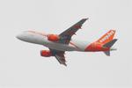 Aircraft G-EZFU, Airbus A319-111, Climbing from rwy 03, Nantes-Atlantique airport (LFRS-NTE), at LFRS, photo by Yves-Q