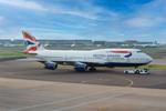 Aircraft G-BYGG, G-BYGG 1999 BA B747-400 LHR, at EGLL, photo by PhilR
