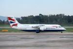 Aircraft G-CFAF, G-CFAF 2001 BAe146 RJ100 BA MAN, at EGCC, photo by PhilR