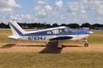 Aircraft N7643J, Piper PA-28R-180, at KOSH, photo by MarkPasqualino