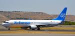 Aircraft EC-LQX, AirEuropa B737-800 taxiig at Madrid (LEMD) to takeoff RWY32L, at LEMD, photo by luckytravel