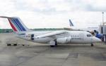 Aircraft G-JEAU, G-JEAU 1986 BAe 146-100 Air France ZRH, at LSZH, photo by PhilR