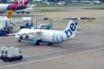 Aircraft G-JEBE, G-JEBE 1991 BAe146-300 Flybe LGW, at EGKK, photo by PhilR