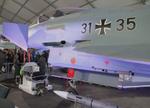 Aircraft 31 35, Eurofighter EF2000 of the Luftwaffe (German Air Force) at ILA 2026, Berlin, at EDDB, photo by iwarnecke