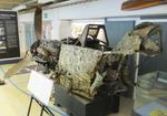 Aircraft MT-208, Messerschmitt Bf 109G-2 wreck (front fuselage only) at the Suomen Ilmailumuseo (Finnish Aviation Museum), Vantaa, photo by iwarnecke