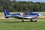 Aircraft G-ECAP, Just landed at Northrepps., at X3CX, photo by Graham Reeve