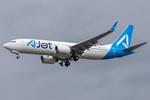 Aircraft TC-VFL, AJet 737-8 Max, at LOWW, photo by Andy Graf