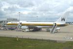 Aircraft G-MONB, G-MONB 1983 B757-200 Monarch LGW, at EGKK, photo by PhilR