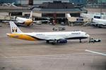 Aircraft G-OZBT, G-OZBT 2008 A321-200 Monarch MAN, at EGCC, photo by PhilR