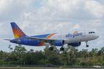 Aircraft N288NV, Allegiant 472 arrives at Southwest Florida International Airport following flight from Des Moines International Airport, at KRSW, photo by Suncoast Spotter